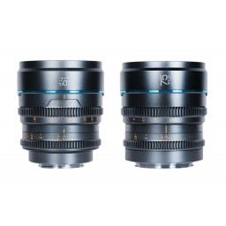 [Pre-Order, 17 Apr - 30 Apr 2024] Sirui Nightwalker Series 16mm & 75mm T1.2 S35 Cine Twin Lens Kit (Gun Metal)